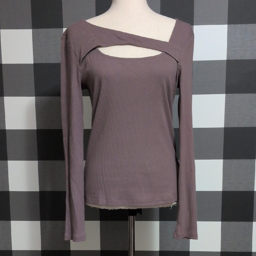 Women's Mauve Long Sleeve Top